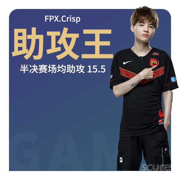 fpx.crisp成为半决赛助攻王