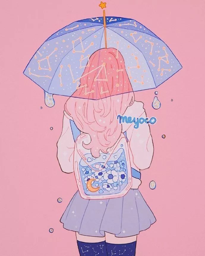 【插画设计】粉色系插画,满满的少女心