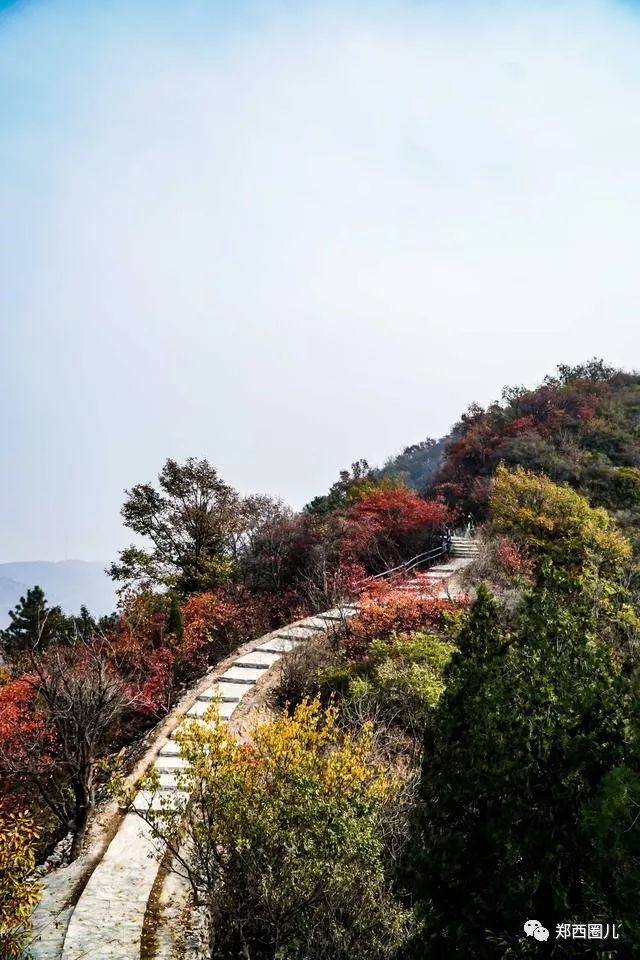 免费,郑州西南1小时,黄牛寨爬山赏红叶