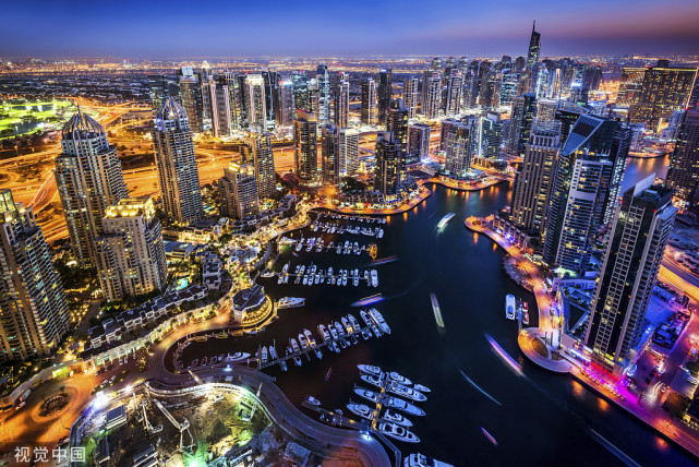 世界各国主要城市天际线,上海最美!迪拜最土豪