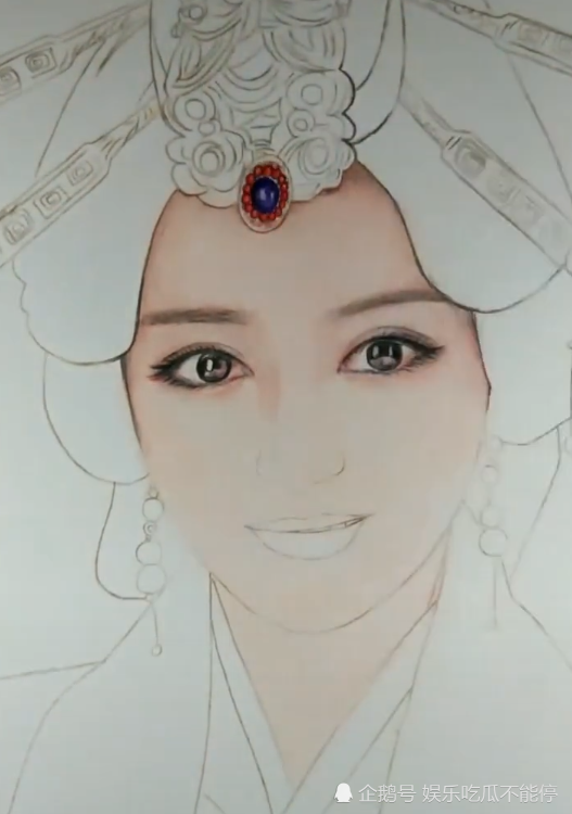 美术生手绘古装美女,成品宛如仙女一样,网友:这不是我