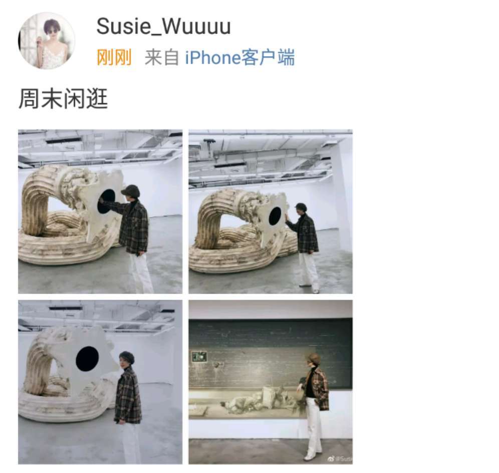 11月10日下午,李亚鹏女友susie罕见在个人社交平台上晒出一组男友视角