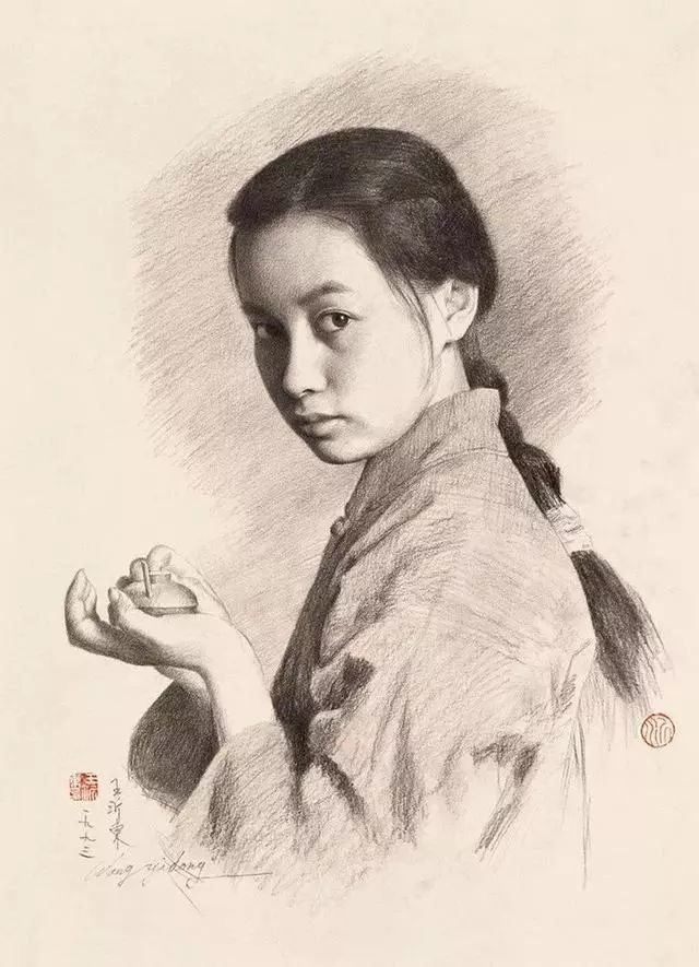 央美教授用素描画出中国最美的女性!