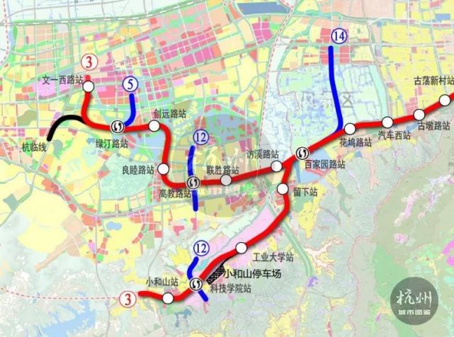 杭州地铁2号线西延5号线西延12号线和14号线也已浮出水面