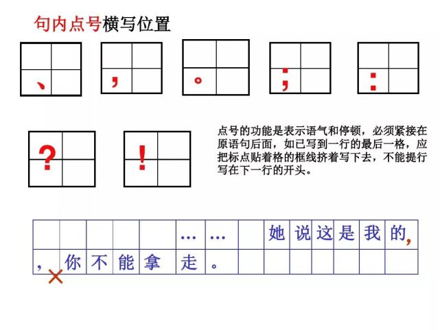 标点符号的正确书写格式提醒孩子们考试千万别再丢分啦