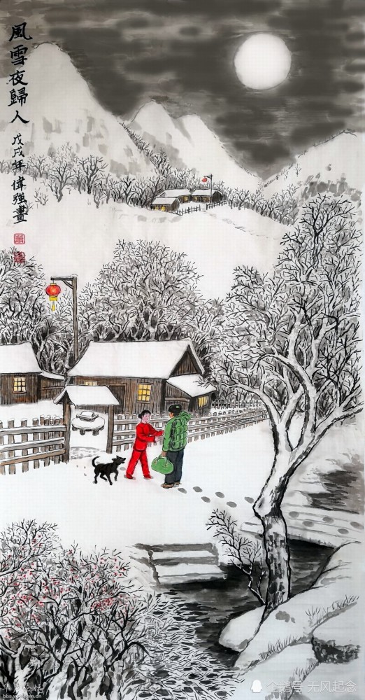 史上最绝的咏雪诗,只有短短20字,却形象描绘出雪夜人归的画面