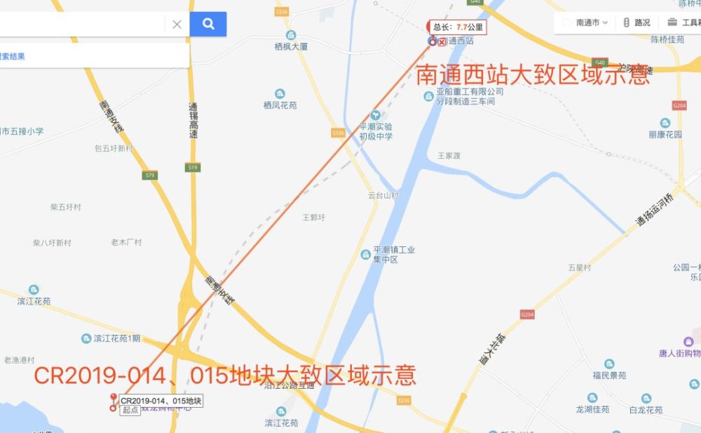 2019-015地块,是目前通州待拍地块里较为靠近南通西站的两宗住宅用地