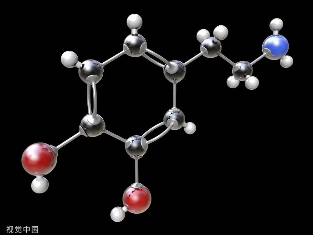 多巴胺分子结构示意图