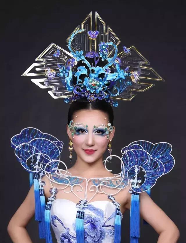最美不过中国风 这款创意彩妆造型,真的太美了