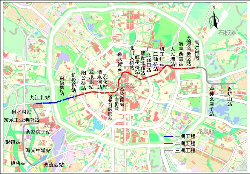 成都地铁17号线二期工程,18号线三期工程同属成都轨道交通第四期规划