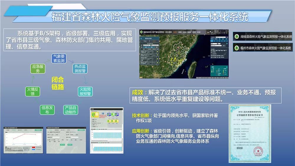 森林防火气象服务创新应用创成效