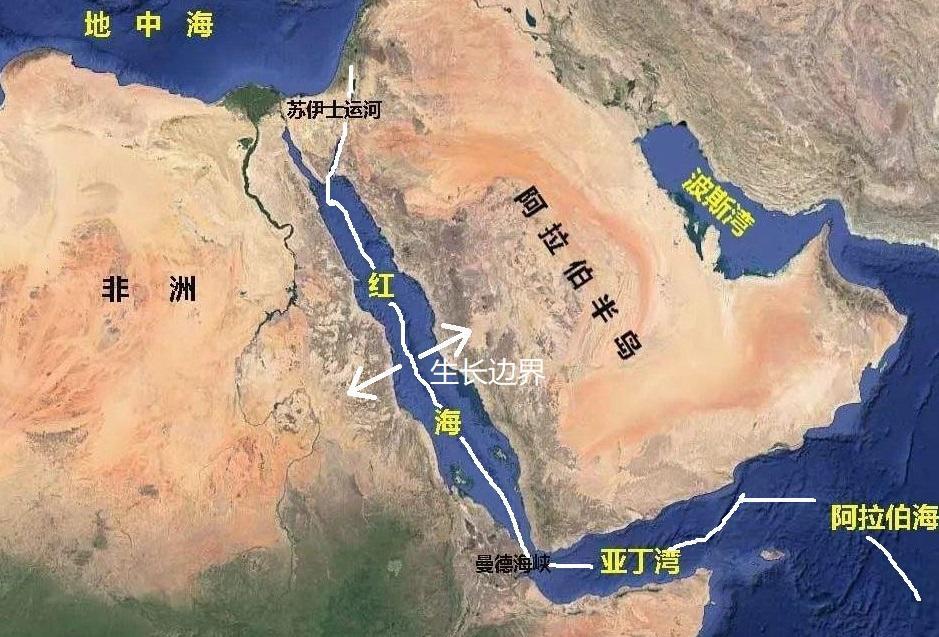 位于非洲大陆和阿拉伯半岛之间的"红海",是什么原因形成的?
