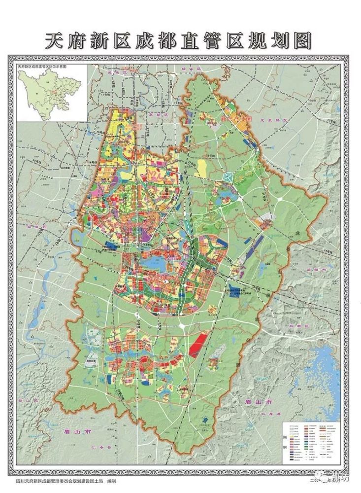 天府新区是四川省下辖的国家级新区,2020年规划总人口为350万人 ,由