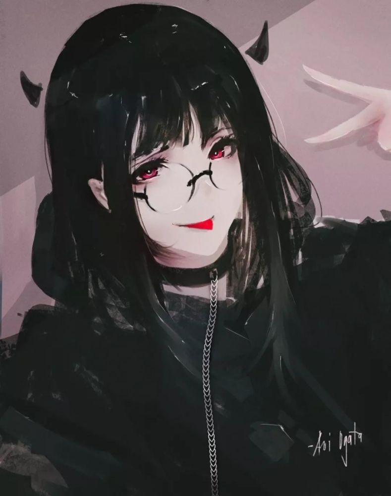 暗黑高冷系少女插画,你最pick哪一个小姐姐?