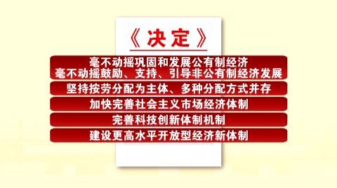 毫不动摇鼓励,支持,引导非公有制经济发展;坚持按劳分配为主体,多种