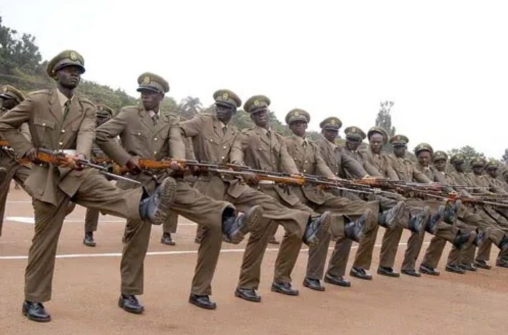 阅兵式上走中式正步喊中文口令这支非洲部队的气质果然不一般了