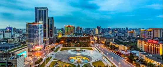 成都主城区实景图