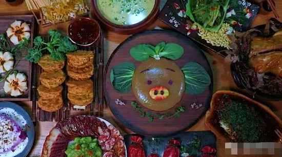 第一次见李子柒家的年夜饭,荷叶鸡不算啥,看到这道菜都舍不得吃!