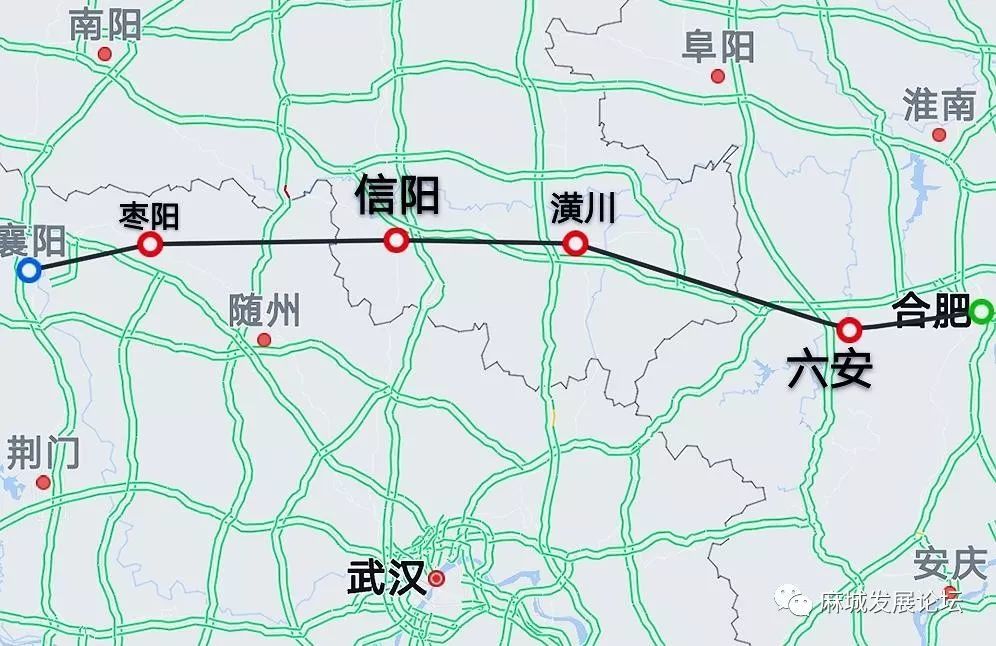 线路北接合武,合新六及合肥