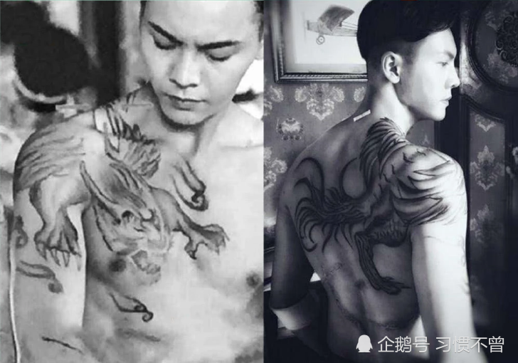 不过相比之下,他在《老九门》中的那个画的穷奇纹身,最让人印象深刻