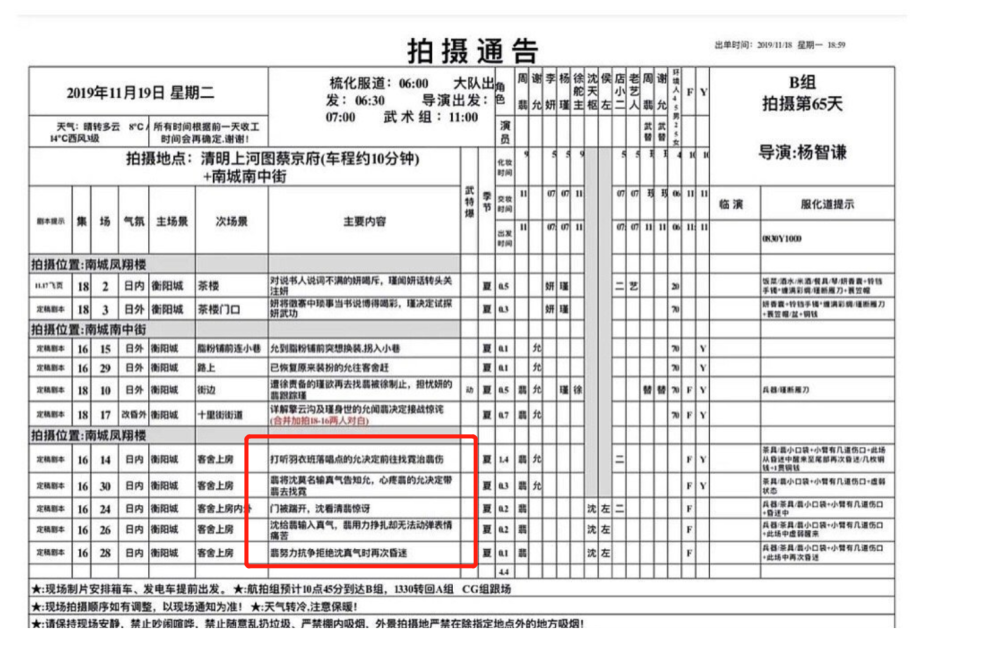 《有翡》19号拍摄通告曝光,全是原著没有的情节,赵丽颖真惨!