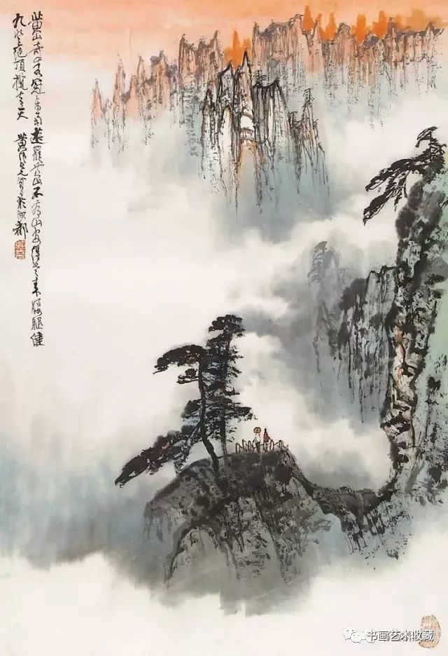 郭传璋 黄山松云