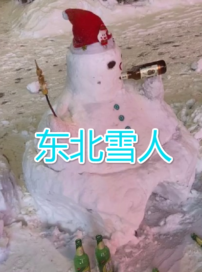 同样是堆雪人北方vs南方太真实看到东北雪人下班喝两口