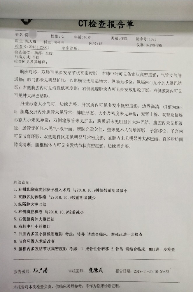 一篇真实乳腺癌病例,告诉你怎么去治疗,预防,检查