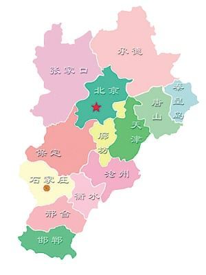 京津冀行政地图
