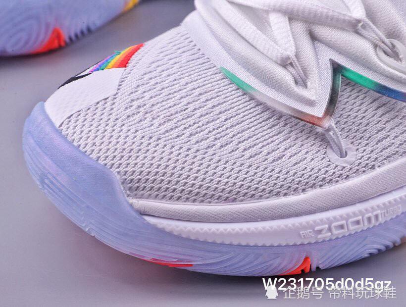 公司级 耐克 nike kyrie 5 欧文5 彩虹系列气垫实战篮球鞋