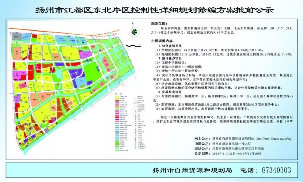 今天我在扬州自然资源和规划局网站看到, 江都区东北片区控制性详细