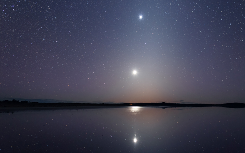 定好闹钟,这几天傍晚,西方夜空可赏"木星伴金星"天文奇观