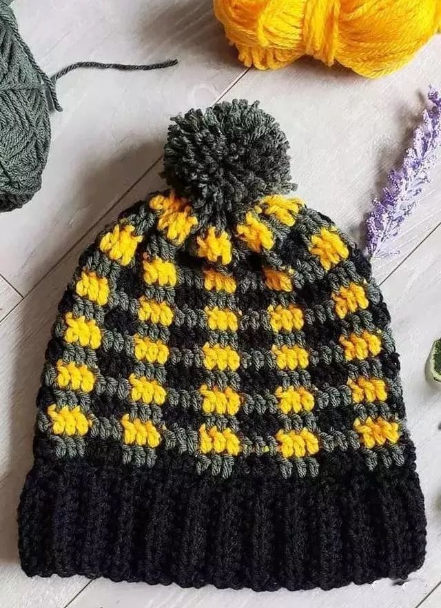 30款毛线编织帽,要温暖也要漂亮,这个秋冬就戴自己编织的帽子吧