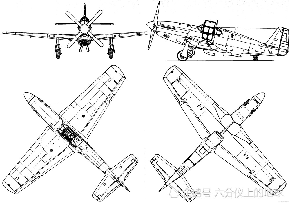 颜值高,迈的远,身形灵活,美国p-51"野马"战斗机