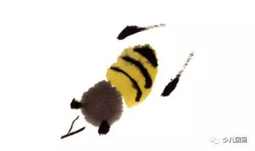 写意草虫画法:蜜蜂