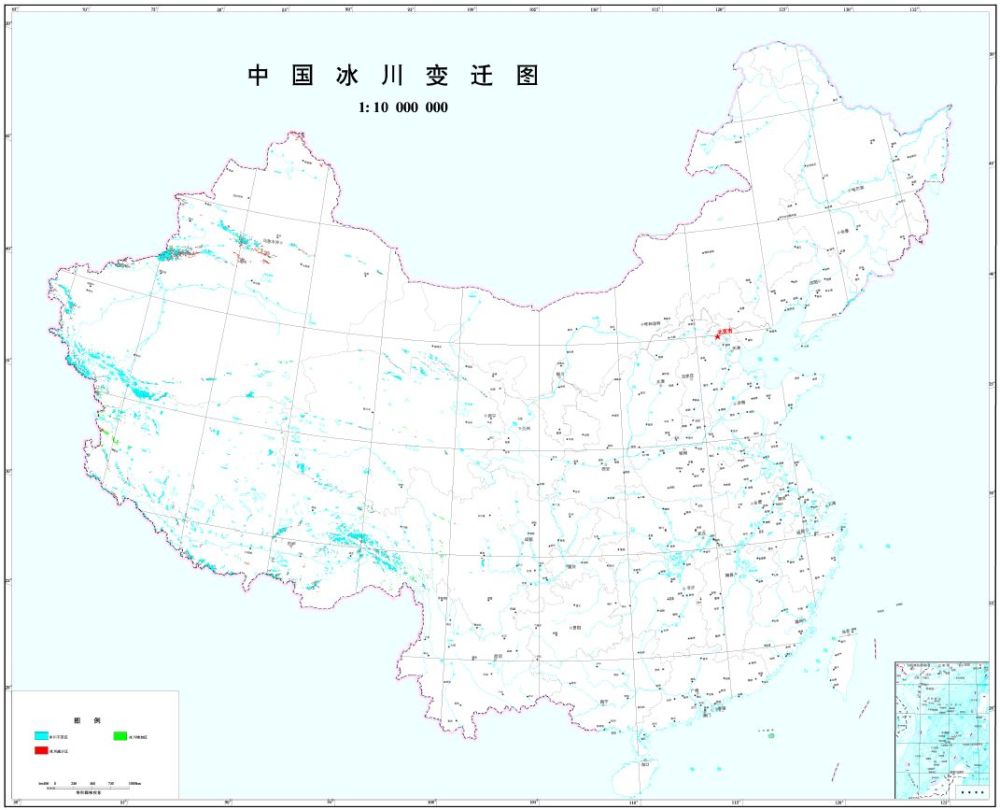 中国冰川变迁图