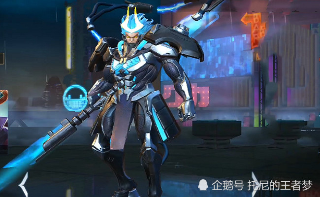 鲁班大师伴生皮来袭,猴子迎来首款机甲系列皮肤,纯蓝色外观帅过典藏