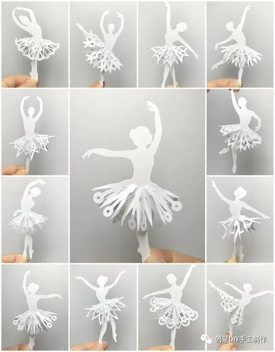 今天小编与大家分享冬天创意剪纸 气氛做起来 冬天的芭蕾舞者 剪纸