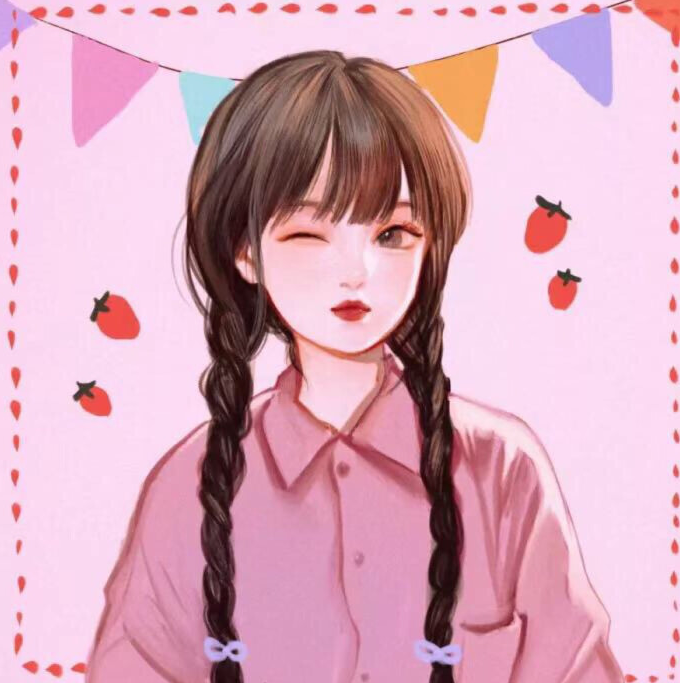 动漫手绘可爱·仙气女生头像:生活很讨厌,还好我很可爱!