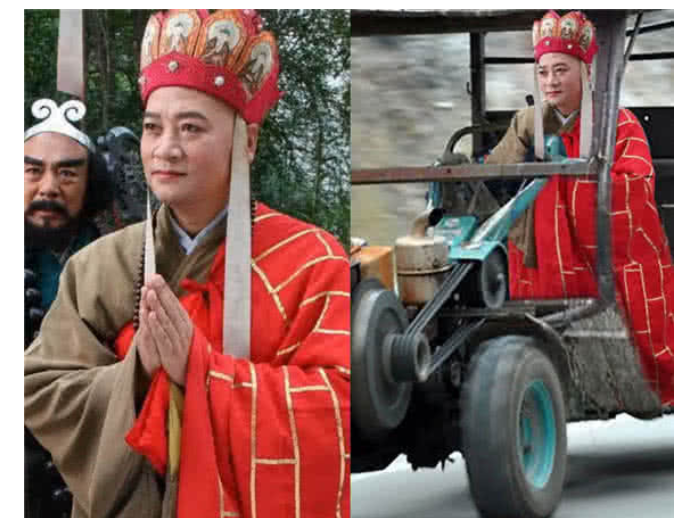 千万不要得罪p图大神系列,唐僧开着拖拉机取经,嘟嘟姐