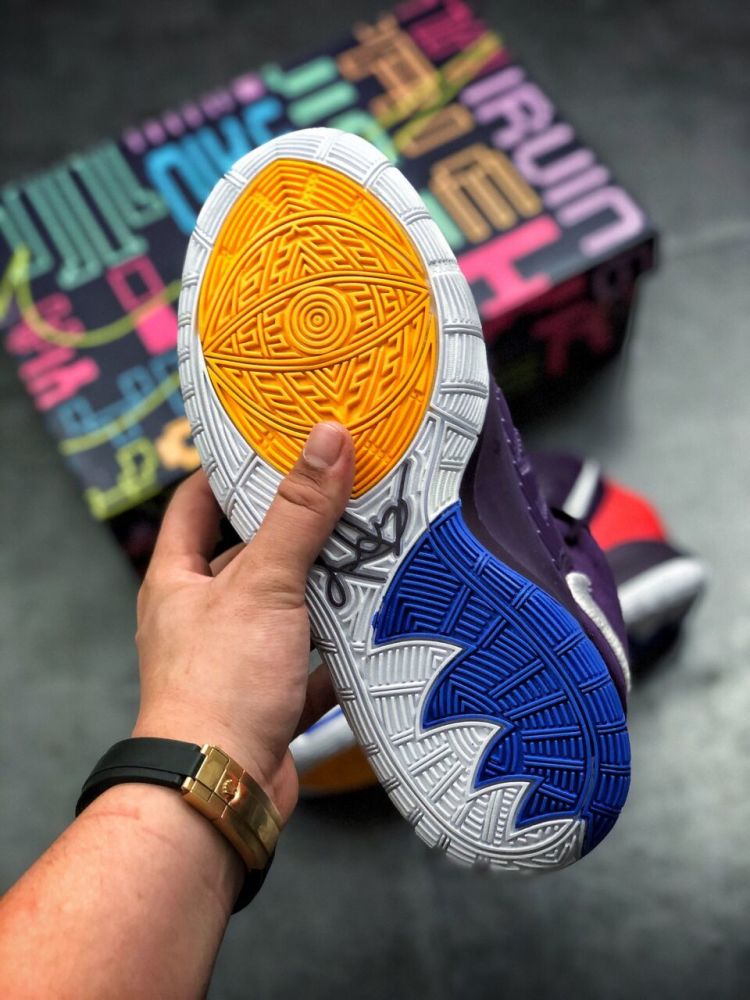 致敬耐克airyeezy2欧文6紫罗兰配色开箱细节测评