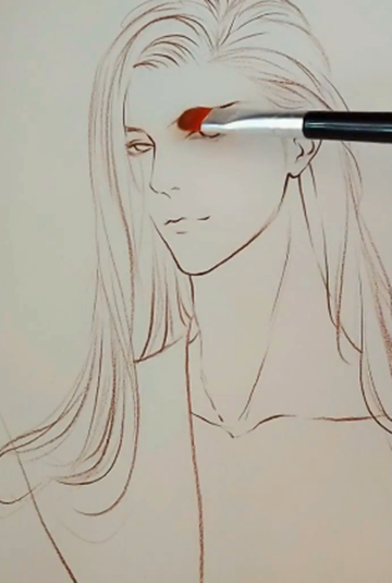 古风手绘上画腹黑妆?第一眼:你在逗我,成品:墙都不扶就服你!