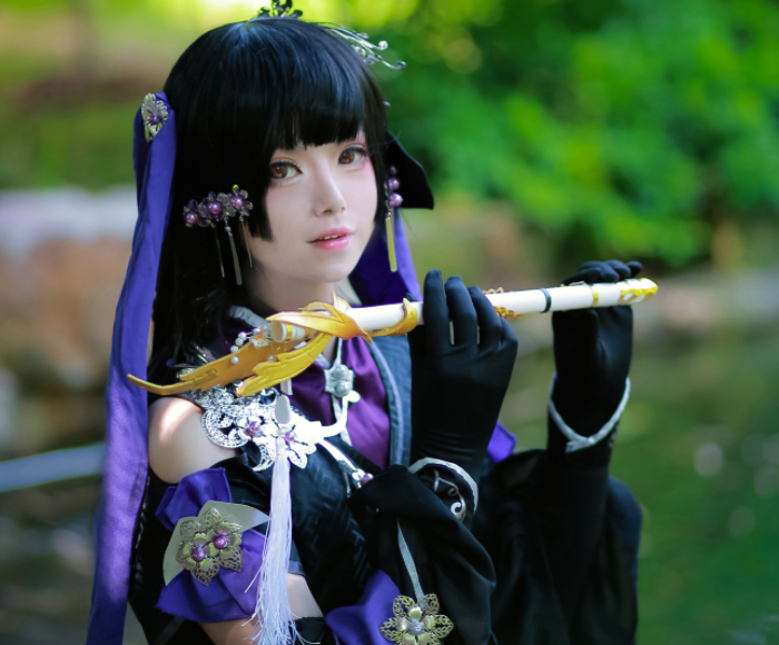 气质优雅的coser,cosplay剑三定国花萝,堪称神还原