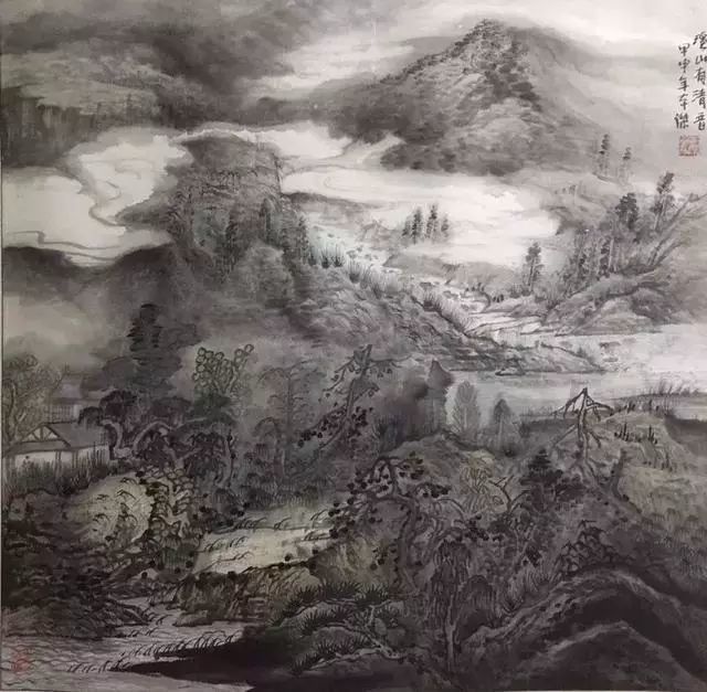 王本杰国画作品