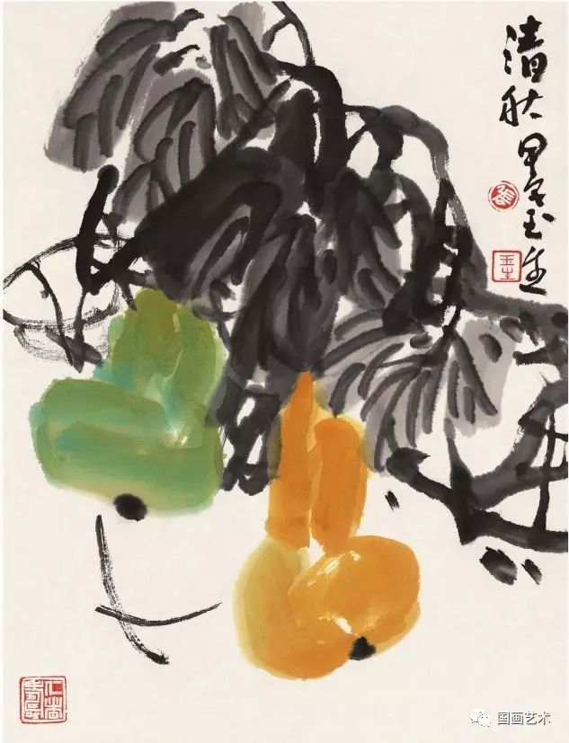 图文教程:中国画技法之写意葫芦