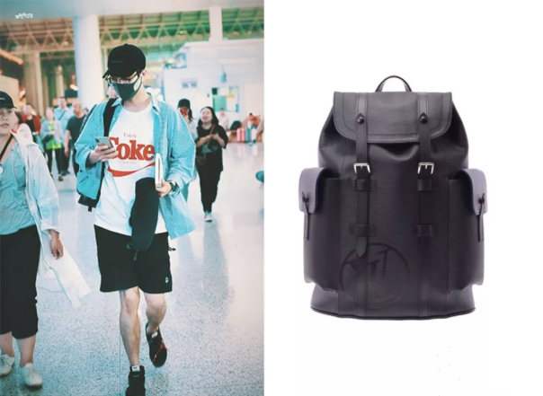 burberry the rucksack双肩背包也是双肩包中的网红了,肖战这个军绿色