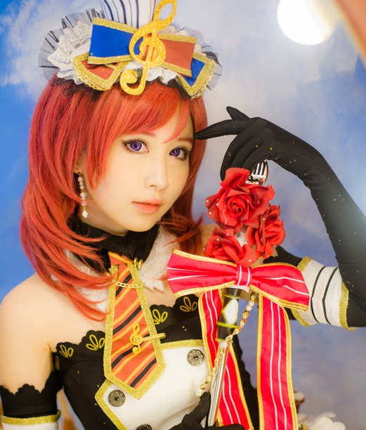 《lovelive!》西木野真姬cosplay,元气满满的美少女
