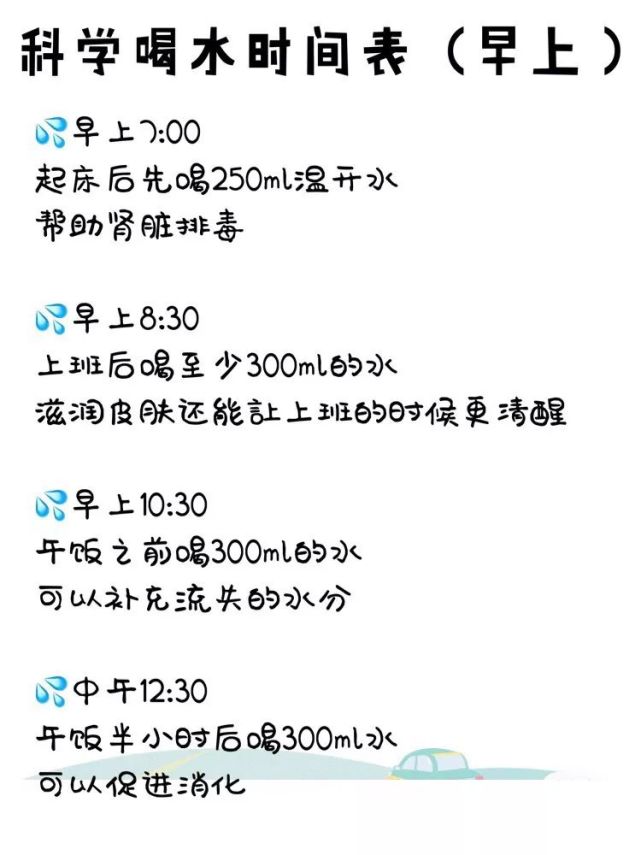 快来看看吧~所以小易给大家制定了科学喝水时间表对减肥也是非常有