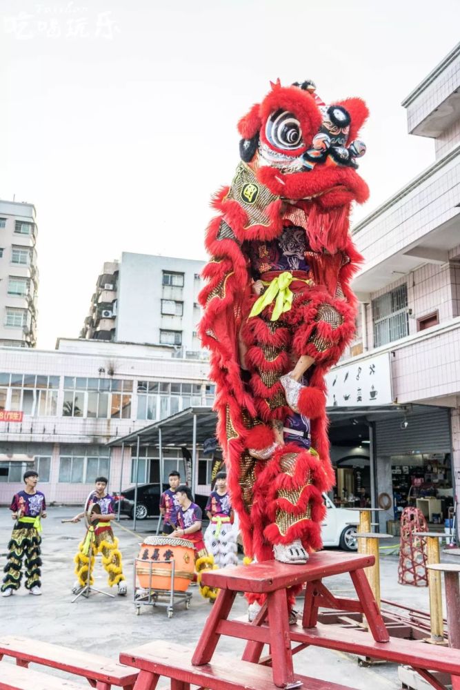 霸气醒狮style强势来袭!台山春义堂龙狮团给你不一样的年味.