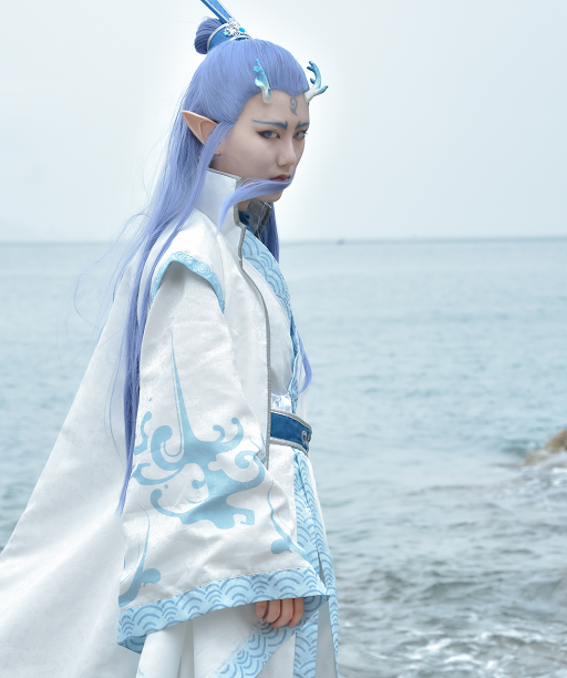 哪吒之魔童降世敖丙cosplay,帅气小哥哥气质非凡